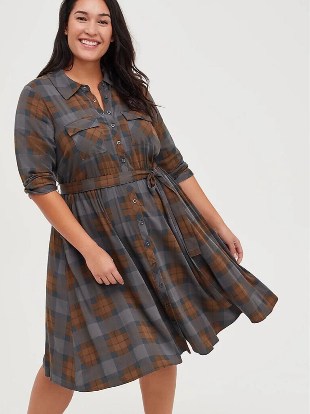 NWT Torrid Tartan Plaid Outlander Shirt Dress 2x - Picture 8 of 9